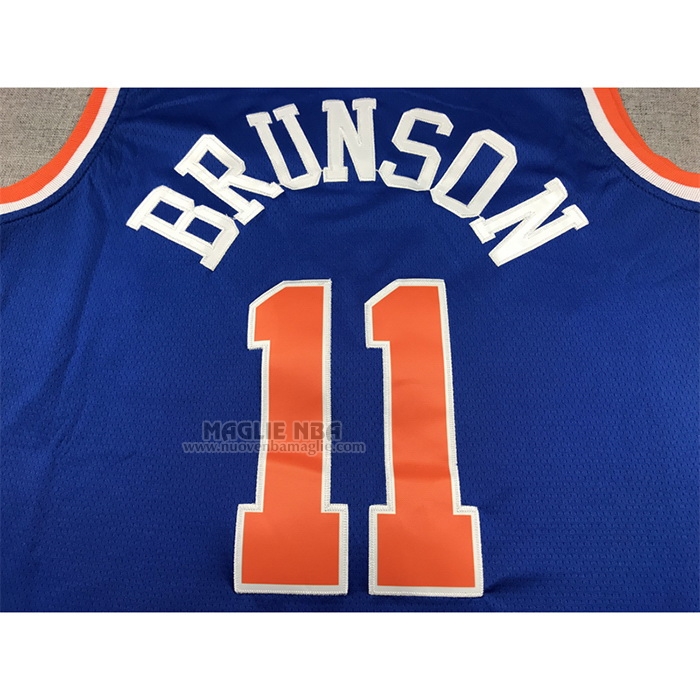 Maglia
 Jalen Brunson NO 11 New York Knicks Icon 2022-23 Blu

